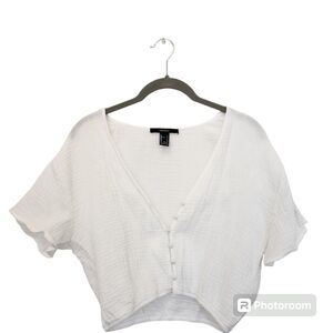 Forever 21 waffled crop top